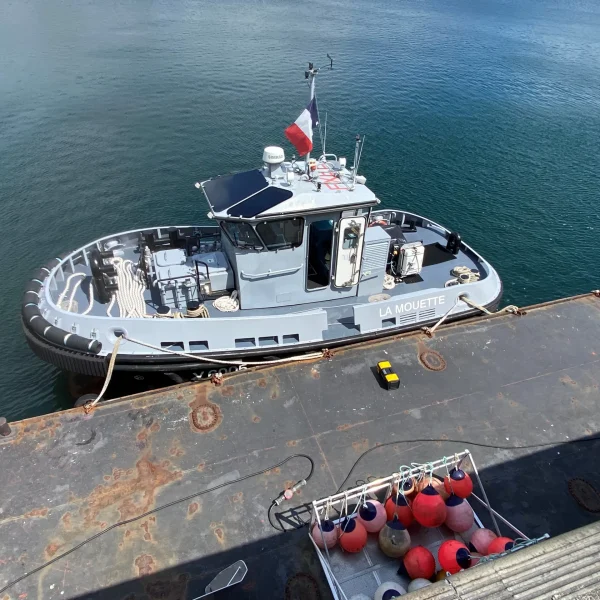 pose de film anti eblouissement - petit remorqueur le fou 2